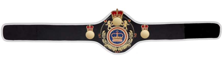 QUEENSBURY PRO LEATHER BLUE CHAMPION CROWN CHAMPIONSHIP BELT QUEEN/B/G/BLUGEM - AVAILABLE IN 10+ COLOURS